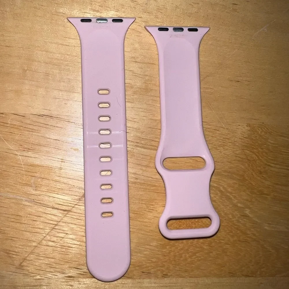 Apple Watch Silicone Sport Band: Pink